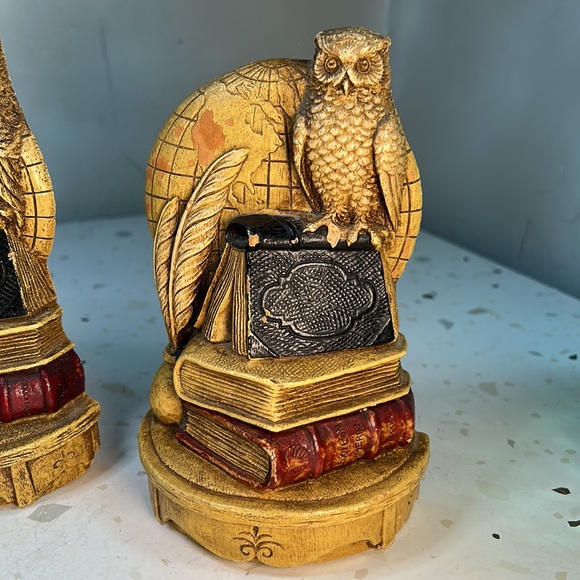 Vintage Accents Vintage Syroco Wood Owl Bookends Owl On Books Design Poshmark